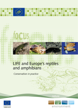LIFE and Europe`s reptiles and amphibians