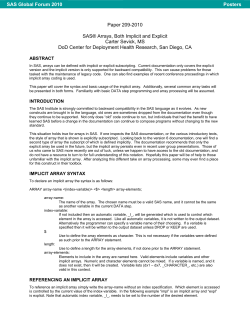 209-2010: SAS&reg; Arrays, Both Implicit and Explicit