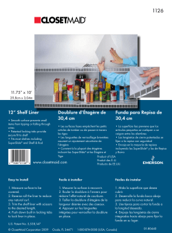 12&rdquo; Shelf Liner Funda para Repisa de 30,4 cm