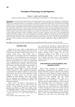 Principles of Physiology of Lipid Digestion - Asian