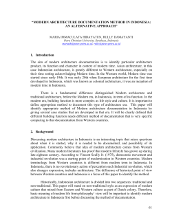 modern architecture documentation method in - Faculty e