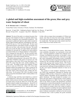 A global and high-resolution assessment of the green, blue and grey
