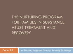 The Nurturing program for families in substance abuse treatment