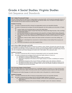 Grade 4 Social Studies: Virginia Studies