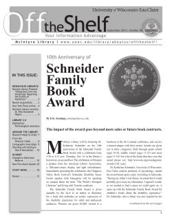 Fall 2014 - University of Wisconsin