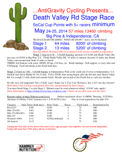 Death Valley Rd Stage Race