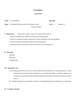 Accounting 1 - Terry Wilhelmi`s Home Page