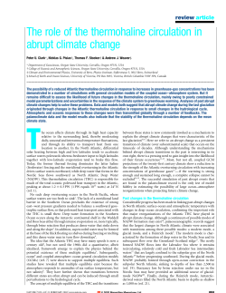 The role of the thermohaline circulation in abrupt climate change