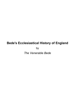 Bede`s Ecclesiastical History of England