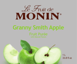 Granny Smith Apple Fruit Pur&eacute;e Nutrition