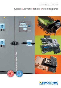 Typical Automatic Transfer Switch diagrams