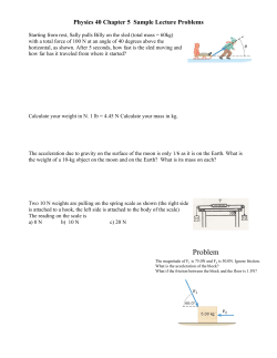 Physics 40 Chapter 5 Sample Lecture Problems