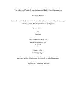 The Effects of Youth Organizations on