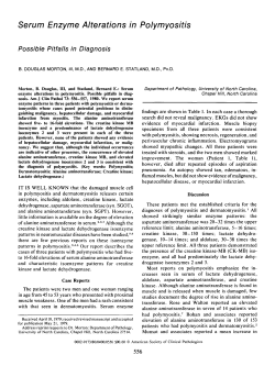 Serum Enzyme Alterations in Polymyositis