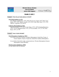 Grade 4, Unit 1 - California History