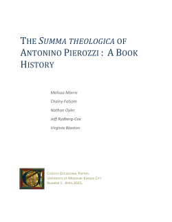 the summa theologica of antonino pierozzi : ab ook history