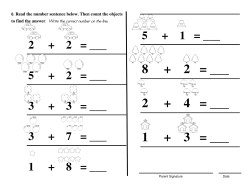 6. Read the number sentence below. Then count the objects