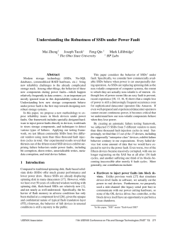 Understanding the Robustness of SSDs under Power Fault