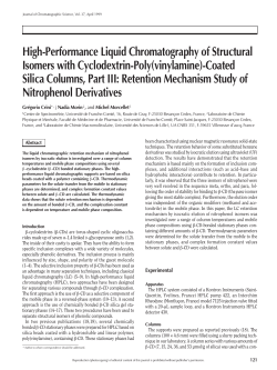 High-Performance Liquid Chromatography of Structural Isomers with