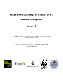 Distribution Maps of Western Hemisphere Birds