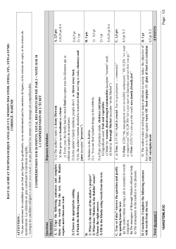 Corrig&eacute; - Franglish