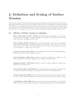 Definition and Scaling of Surface Tension