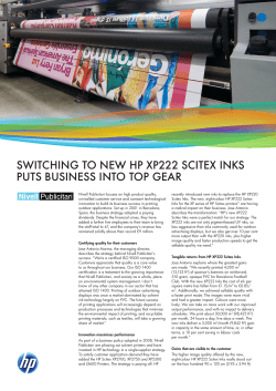 HP XP222 Scitex Inks | IT Case study | Nivell Publicitari | HP