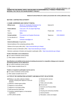1/ 16 contract notice - below treshold - en tender