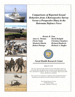 Comparisons of Reported Sexual and Condom