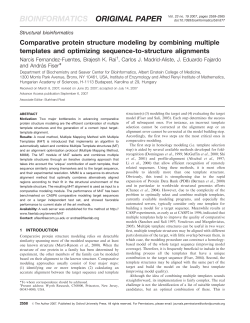 Comparative protein structure modeling by combining multiple