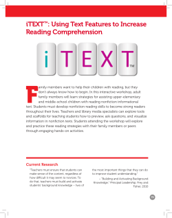 iTEXT&trade;: Using Text Features to Increase Reading