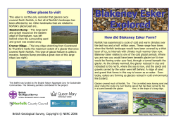 Blakeney Esker leaflet - British Geological Survey