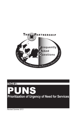 FAQ #1: PUNS - Temple University
