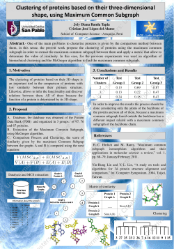 Clustering of proteins based on their three