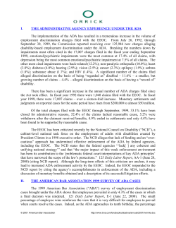 Recent Developments Under the ADA, FMLA and Related California