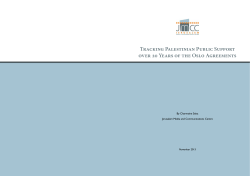 Tracking Palestinian Public Support over 20 Years of the Oslo