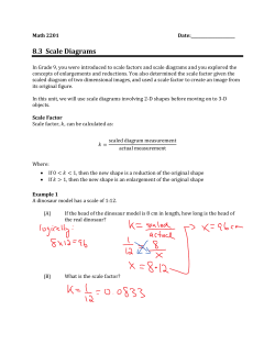 8.3 Scale Diagrams