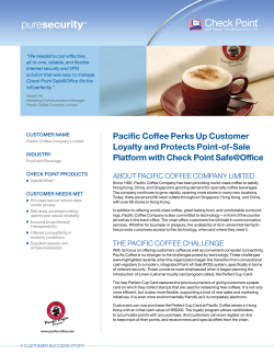 Pacific Coffee Perks Up Customer Loyalty and Protects Point-of