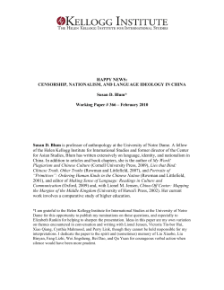 Censorship, Nationalism, and Language Ideology in China