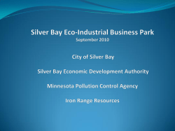 Eco-Industrial Park - City of Silver Bay