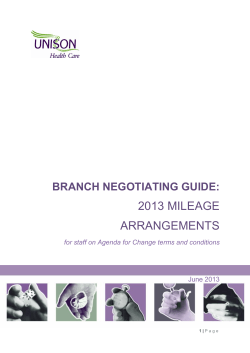 Agenda for change mileage arrangements