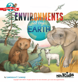 Environments of Our Earth - National Science Teachers Association