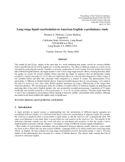 Long-range liquid coarticulation in American English