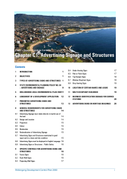Chapter C1: Advertising Signage and Structures
