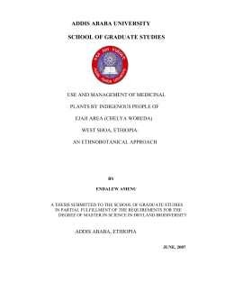 Use and management of medicinal plants by indigenous people of