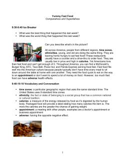 1 Yummy Fast Food Comparatives and Superlatives 9:30