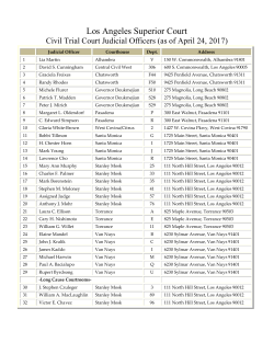 Civil Trial Court Judicial Officers