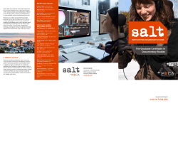 The Graduate Certificate in Documentary Studies at