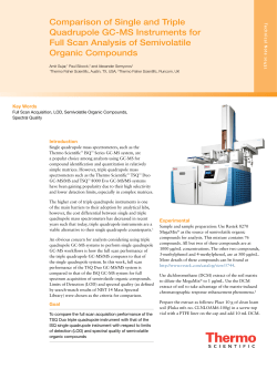 Comparison of Single and Triple Quadrupole GC