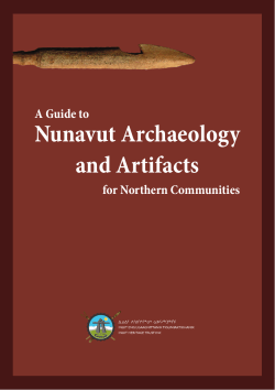 Nunavut Archaeology and Artifacts